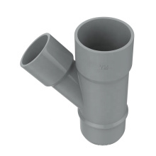 Welded pipe system Water Drainage PVC DIN drainage pipe fittings Y Tee/Equal Sweep 45 Degree Tee